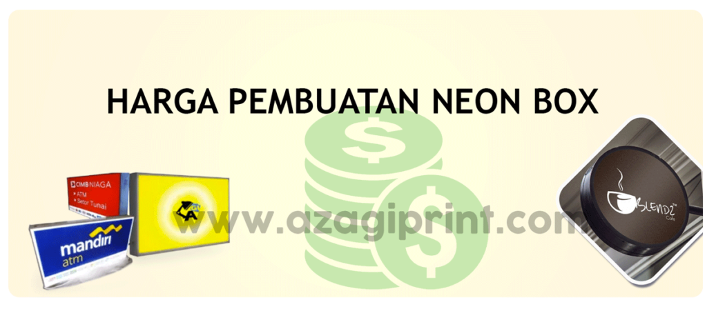 harga neon box lingkaran dan kotak