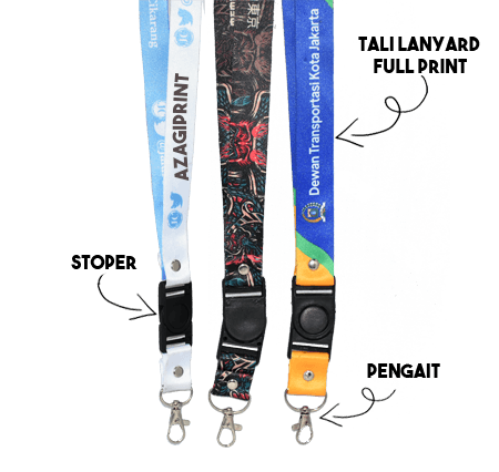 Cetak Tali Lanyard Custom Di Jakarta Timur