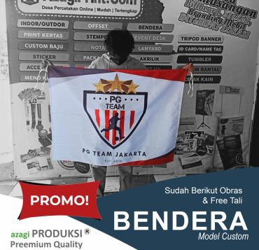 JasaCetak Bendera Bahan Satin, TC Textile Import